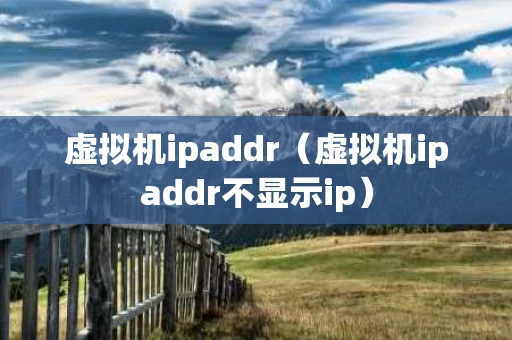 虚拟机ipaddr（虚拟机ipaddr不显示ip）
