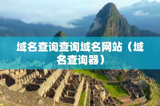 域名查询查询域名网站（域名查询器）