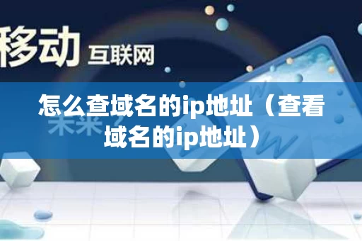 怎么查域名的ip地址（查看域名的ip地址）