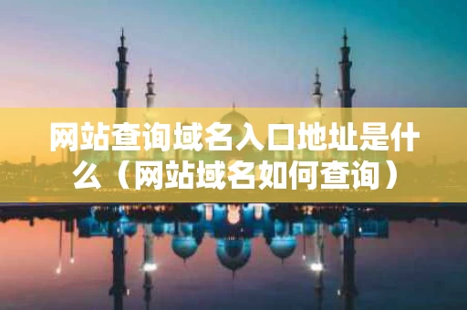 网站查询域名入口地址是什么（网站域名如何查询）