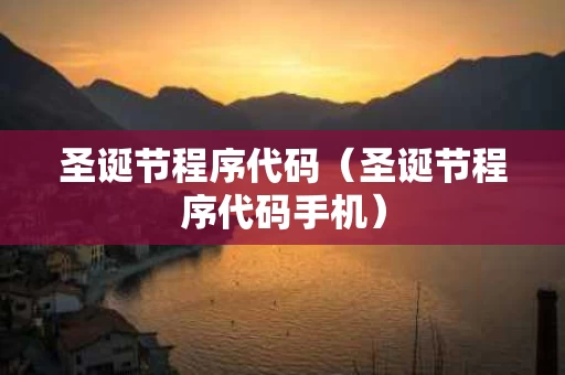 圣诞节程序代码（圣诞节程序代码手机）