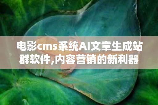 电影cms系统AI文章生成站群软件,内容营销的新利器