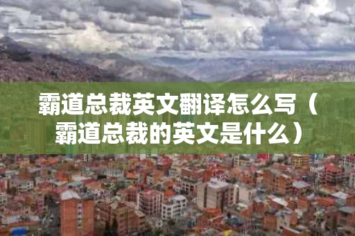 霸道总裁英文翻译怎么写（霸道总裁的英文是什么）