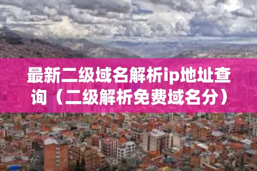 最新二级域名解析ip地址查询（二级解析免费域名分）
