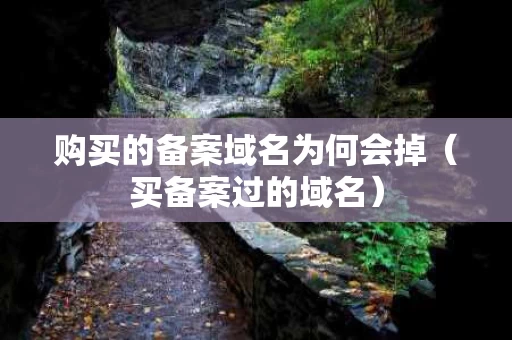 购买的备案域名为何会掉（买备案过的域名）