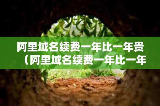 阿里域名续费一年比一年贵（阿里域名续费一年比一年贵吗）