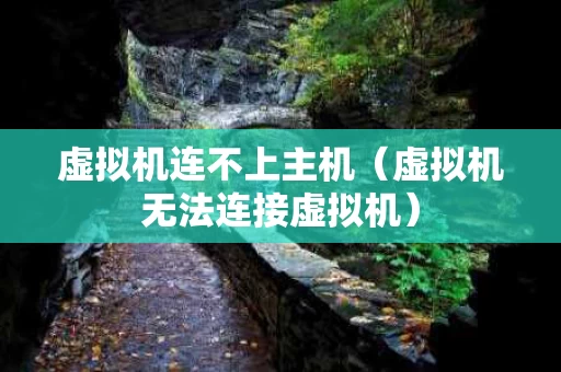 虚拟机连不上主机（虚拟机无法连接虚拟机）