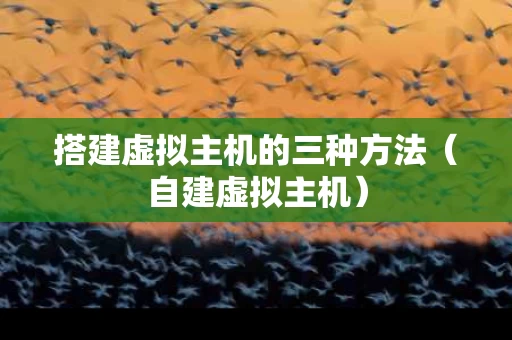搭建虚拟主机的三种方法（自建虚拟主机）
