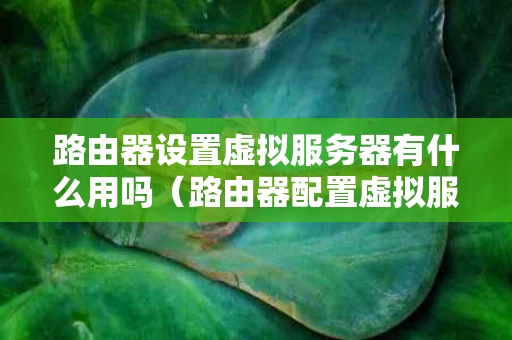 路由器设置虚拟服务器有什么用吗（路由器配置虚拟服务器）