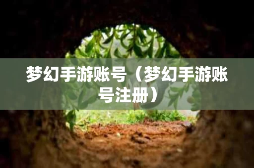 梦幻手游账号（梦幻手游账号注册）