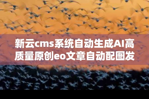 新云cms系统自动生成AI高质量原创eo文章自动配图发布工具,新云cmsS系统自动生成AI高质量原创SEO文章自动配图发布工具详解