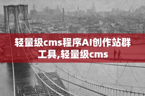 轻量级cms程序AI创作站群工具,轻量级cms