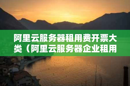 阿里云服务器租用费开票大类（阿里云服务器企业租用价格表）