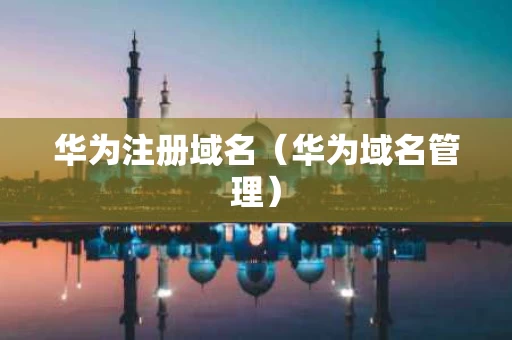 华为注册域名（华为域名管理）