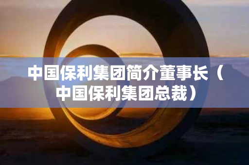 中国保利集团简介董事长（中国保利集团总裁）
