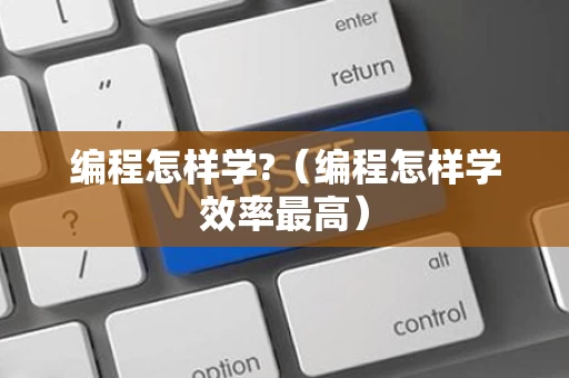 编程怎样学?（编程怎样学效率最高）