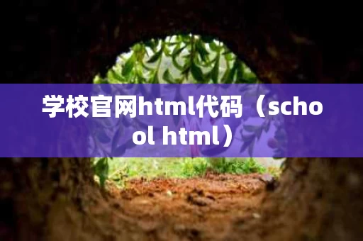 学校官网html代码（school html）