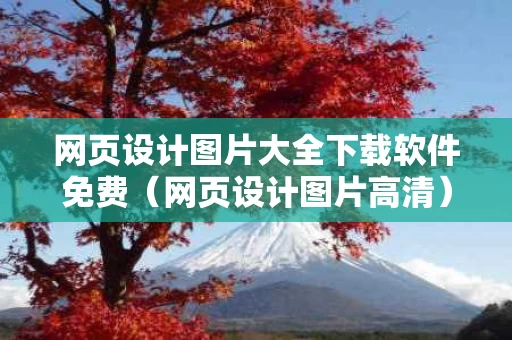 网页设计图片大全下载软件免费（网页设计图片高清）