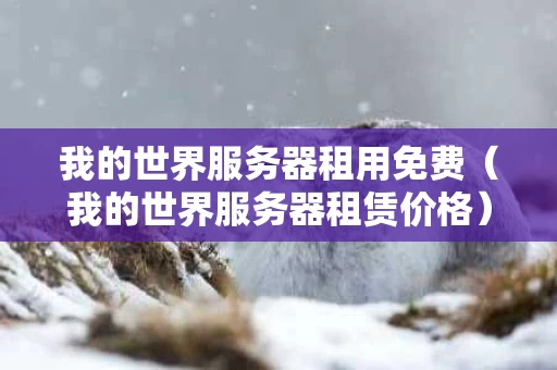 我的世界服务器租用免费（我的世界服务器租赁价格）