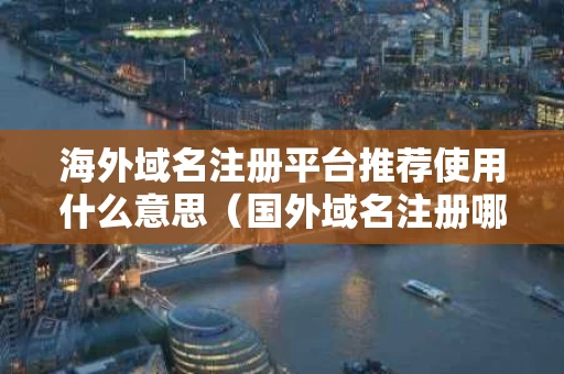 海外域名注册平台推荐使用什么意思（国外域名注册哪个便宜）