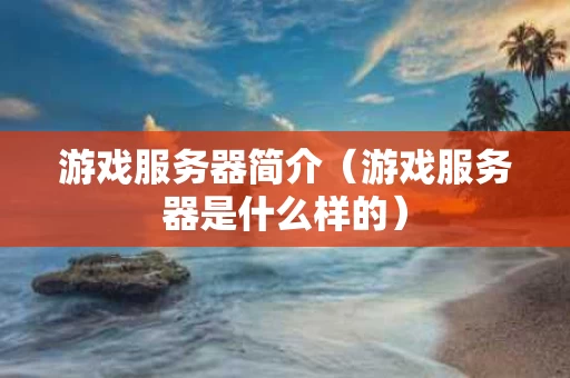 游戏服务器简介（游戏服务器是什么样的）