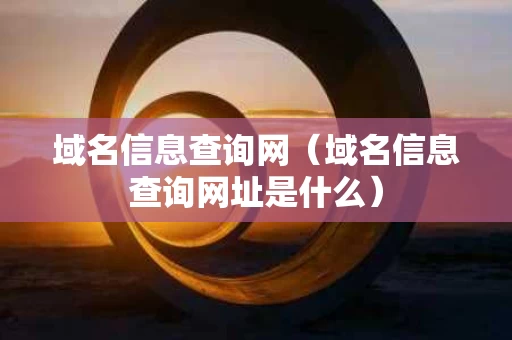 域名信息查询网（域名信息查询网址是什么）