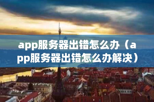 app服务器出错怎么办（app服务器出错怎么办解决）