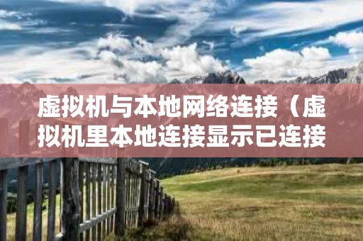 虚拟机与本地网络连接（虚拟机里本地连接显示已连接但是没有网络）