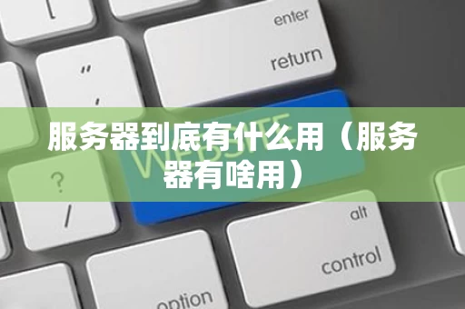服务器到底有什么用（服务器有啥用）
