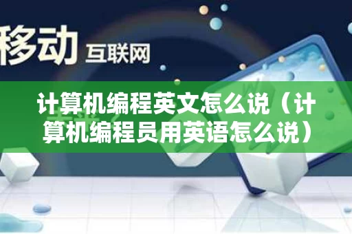 计算机编程英文怎么说（计算机编程员用英语怎么说）