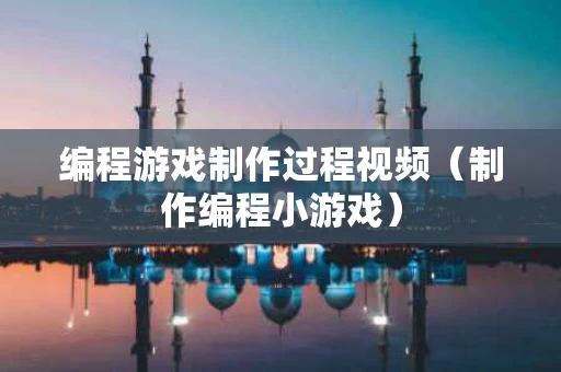 编程游戏制作过程视频（制作编程小游戏）
