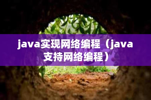 java实现网络编程（java支持网络编程）