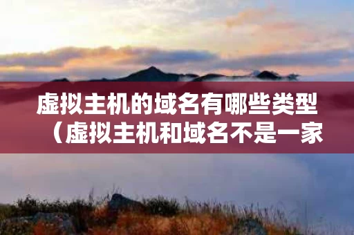 虚拟主机的域名有哪些类型（虚拟主机和域名不是一家的可以吗）