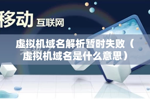 虚拟机域名解析暂时失败（虚拟机域名是什么意思）
