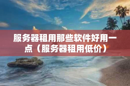 服务器租用那些软件好用一点（服务器租用低价）