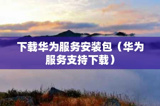 下载华为服务安装包（华为服务支持下载）
