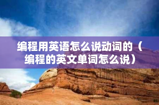 编程用英语怎么说动词的（编程的英文单词怎么说）