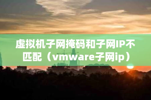 虚拟机子网掩码和子网IP不匹配（vmware子网ip）