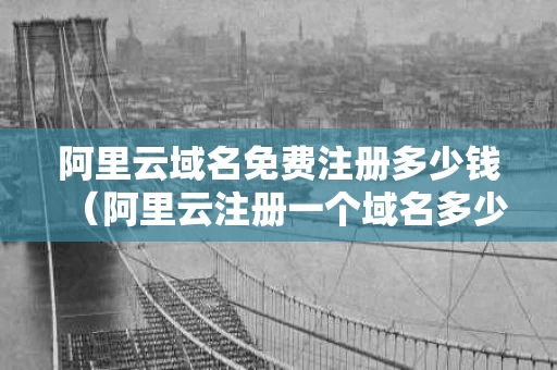 阿里云域名免费注册多少钱（阿里云注册一个域名多少钱）