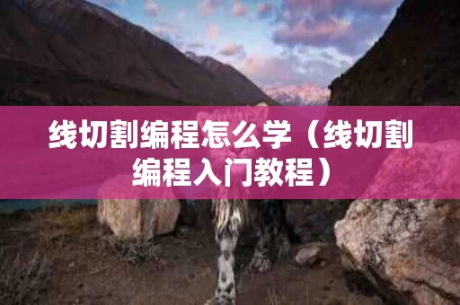 线切割编程怎么学（线切割编程入门教程）