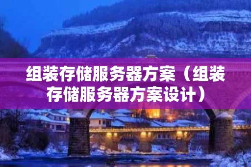 组装存储服务器方案（组装存储服务器方案设计）
