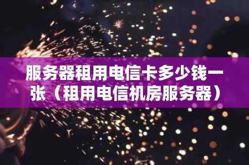 服务器租用电信卡多少钱一张（租用电信机房服务器）