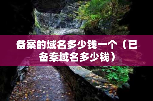 备案的域名多少钱一个（已备案域名多少钱）