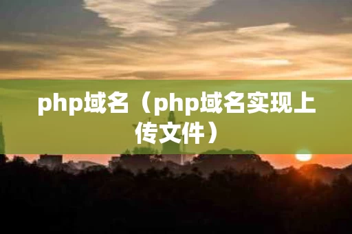 php域名（php域名实现上传文件）