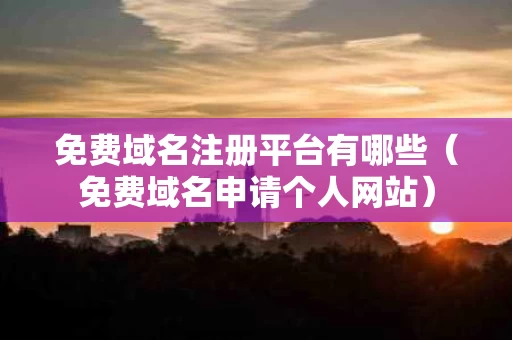免费域名注册平台有哪些（免费域名申请个人网站）