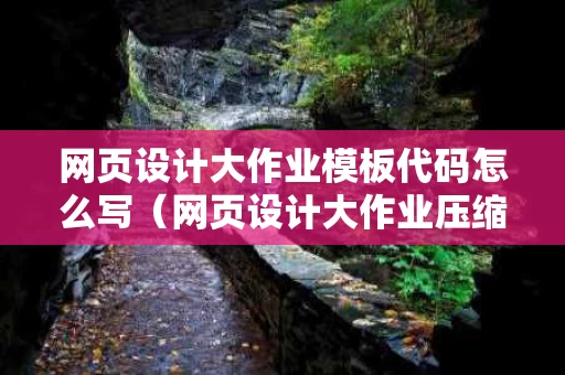 网页设计大作业模板代码怎么写（网页设计大作业压缩包下载）