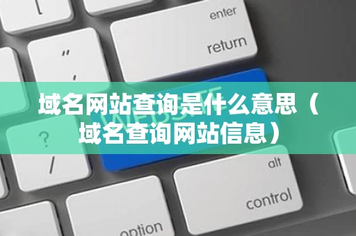 域名网站查询是什么意思（域名查询网站信息）