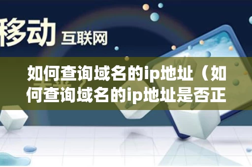 如何查询域名的ip地址（如何查询域名的ip地址是否正确）
