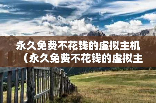 永久免费不花钱的虚拟主机（永久免费不花钱的虚拟主机游戏）