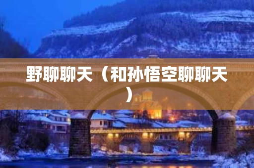 野聊聊天（和孙悟空聊聊天）